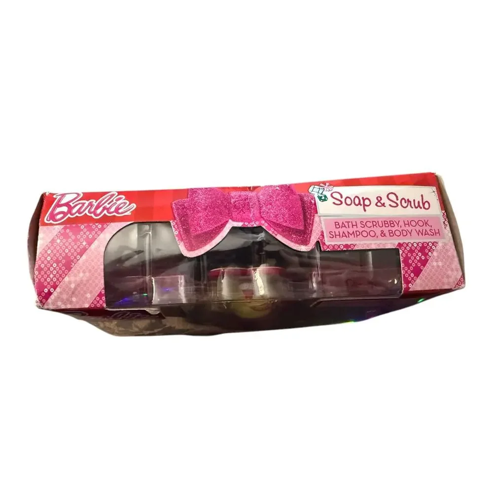 Barbie Glam Berry Scented Shampoo & Bodywash Loofah 2014 Collector's set